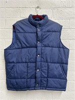 Vintage Blue JC Penny Puffer Vest (XL)