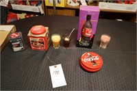 Coca-Cola Candles, Tins And Bottle