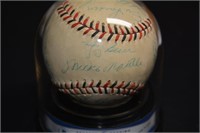 Beckett Auth 1956 Autographed New York Yankees