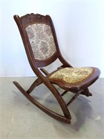 Vintage Goblin Folding Rocking Chair
