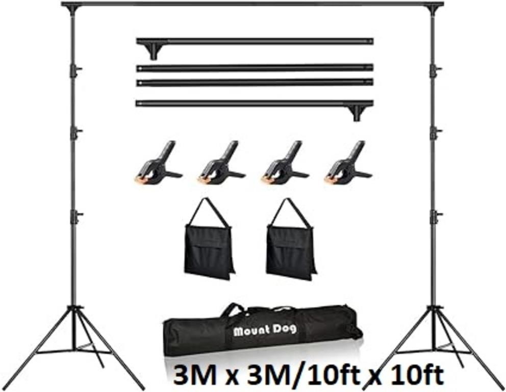 3M x 3M/10ft x 10ft Photo Backdrop Stand Kit Photo