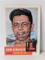 Dom DiMaggio Autograph Card