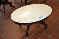 Old Marble Top Coffee Table