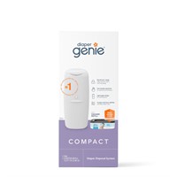 Diaper Genie Compact Pail Includes 1 Starter Squar