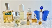 Vintage perfumes and crystal butterfly bottle