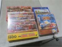 (4) UNOPENED TRAIN PUZZLES