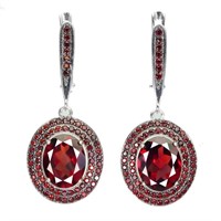 Natural Reddish Mozambique Garnet Earrings