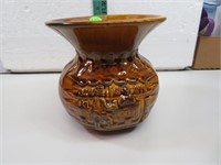 Vintage Pottery Spittoon 6" x 5&1/2"