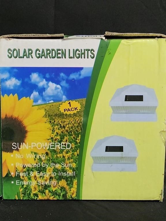1 Pair of Solar Garden Lights Brand New Unopened