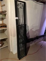 2 BLACK LOUVERED DIVIDERS