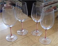 Set of 4 Tyrol Crystal Riedel Vinum Wine Glasses