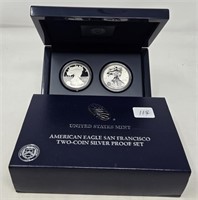 2012 San Francisco 2 Piece Silver Eagle Set