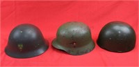 3 Military Helmets