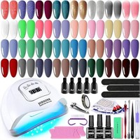 36 PCS Gel Nail Polish Kit with UV Light include