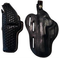 Black Leather Gun Holsters