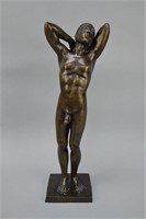 Bronze Nude Male Statue