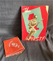WWII Military navy handkerchief & fighting book