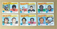 1975 Topps 6 1974 NFL Leaders Cards