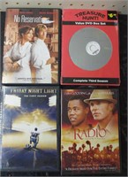 DVD lot, radio, Friday night lights, no