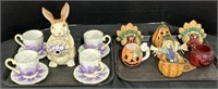 Longaberger Easter Tea Set, & Holiday Decor.