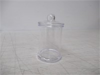 Lot of (14) Clear Acrylic Apothecary Jar with Lid