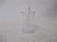 Lot of (15) Clear Acrylic Apothecary Jar with Lid