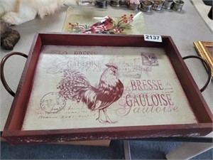 ROOSTER SERVING TRAY