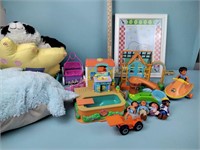 Mattel toys, animal pillows, elephant picture