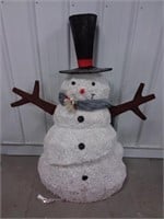 Large lighted snowman yard decor approx4.5'