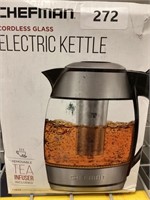 Chefman Electric kettle cordless glass
