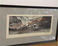 Framed and signed etching by Robert Ed 1973