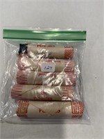 (5) Rolls (1) 1972, (2) 1975-D, (2) Unkown Memoril