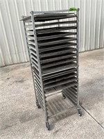 Donut frying screen 24x24 rack with screens