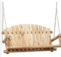 $601 Rustic Hanging Log Porch Swing