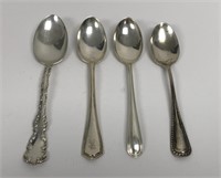 3 Birks Sterling + 1 other Sterling Spoons, 75g