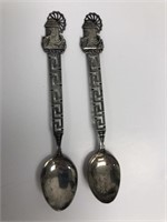 2 Greek Silver 800 Miconos B25 Spoons, 18g