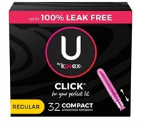 U by Kotex Click Compact Tampons 32ct REGULAR