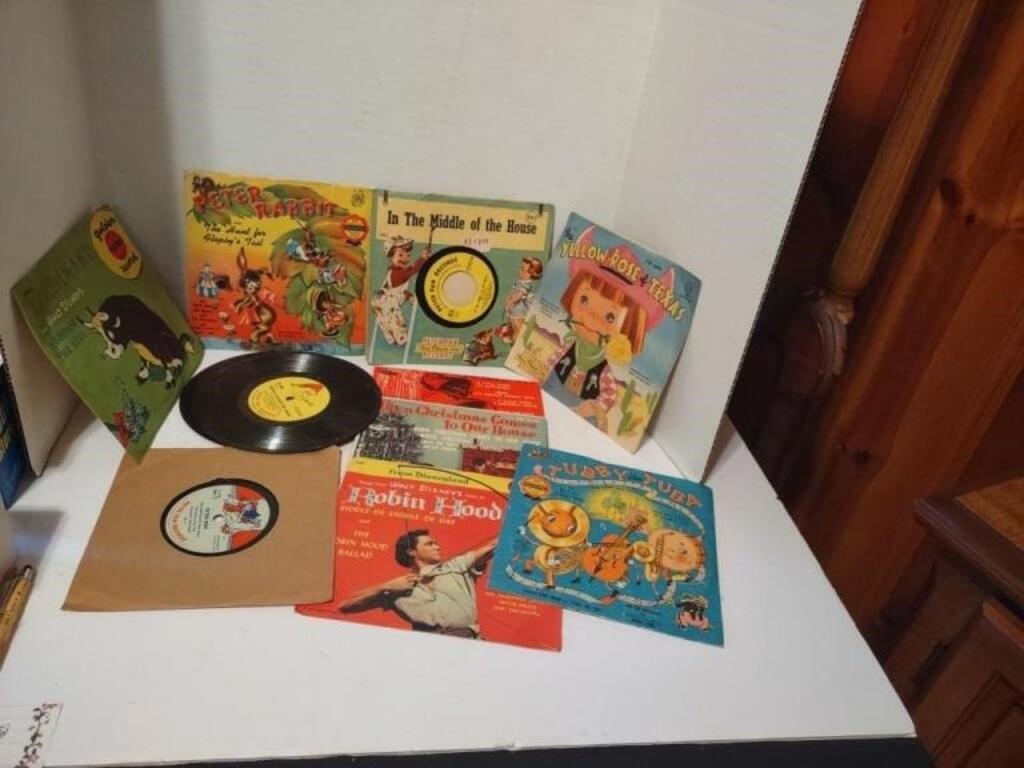 Lot of Children's 45 rpm records