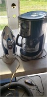 Iron and coffee pot