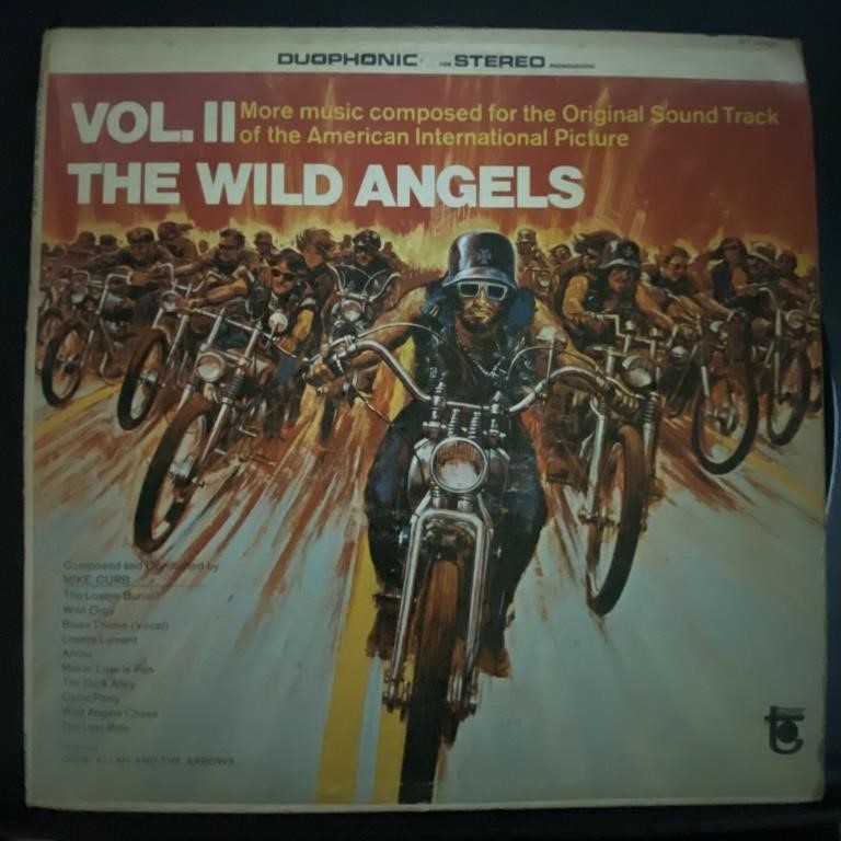 VOL II WILD ANGELS VINTAGE RECORD ALBUM