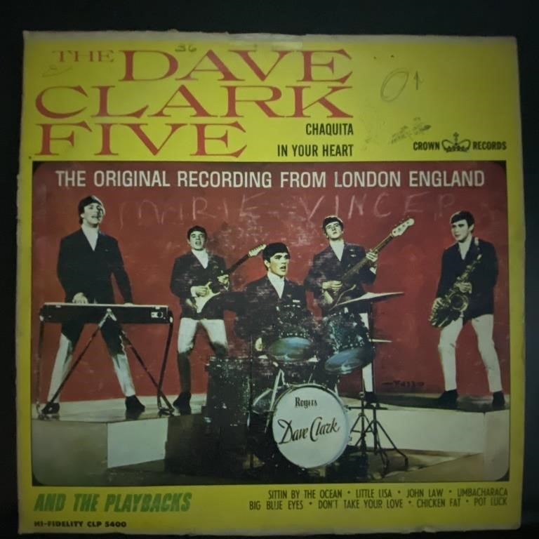 DAVE CLARK FIVE VINTAGE RECORD ALBUM