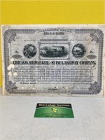 Certified RailRoad Stock Certificate