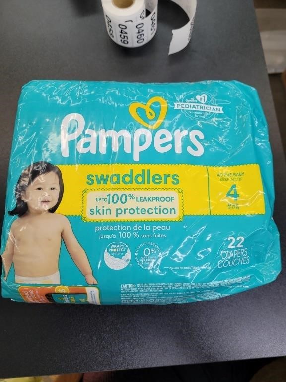 Pampers Swaddlers size 4 diapers