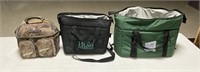 Three cooler bags