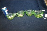 VASELINE GLASS CUPS