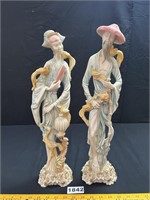 Large Norleans Asian Figurine Pair