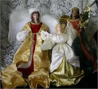 3 Christmas Angel Dolls