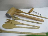 Vintage Wooden Kitchen Utensils