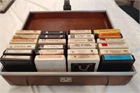 Collection of 8-Track Tapes in Savoy Case