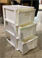 Stackable plastic drawers - piece includes three